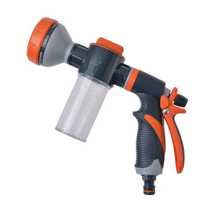 Garden Hose Water Nozzle Soap Sprayer Water Hose Nozzle With Dispenser  Multi Patterns Hose Attachment Watering